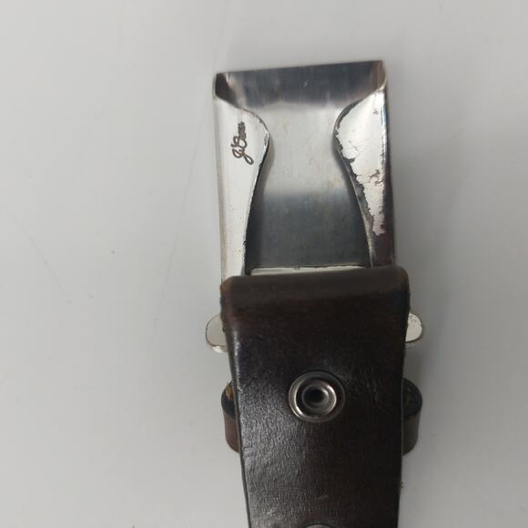 J Crew Brown Belt Genuine Italian Leather Small Casual Y2K Style - Picture 12 of 12